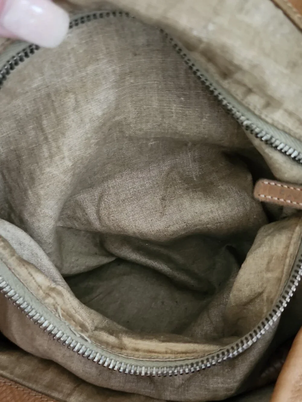 Prada Tan Hobo Bag with Rope Handle